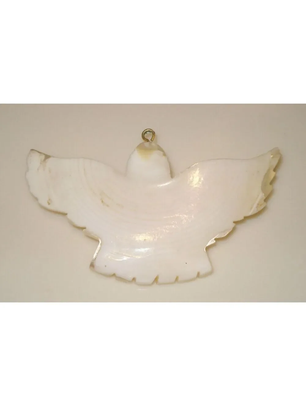 Vintage Native American Mother Of Pearl Shell Dove for Necklace
